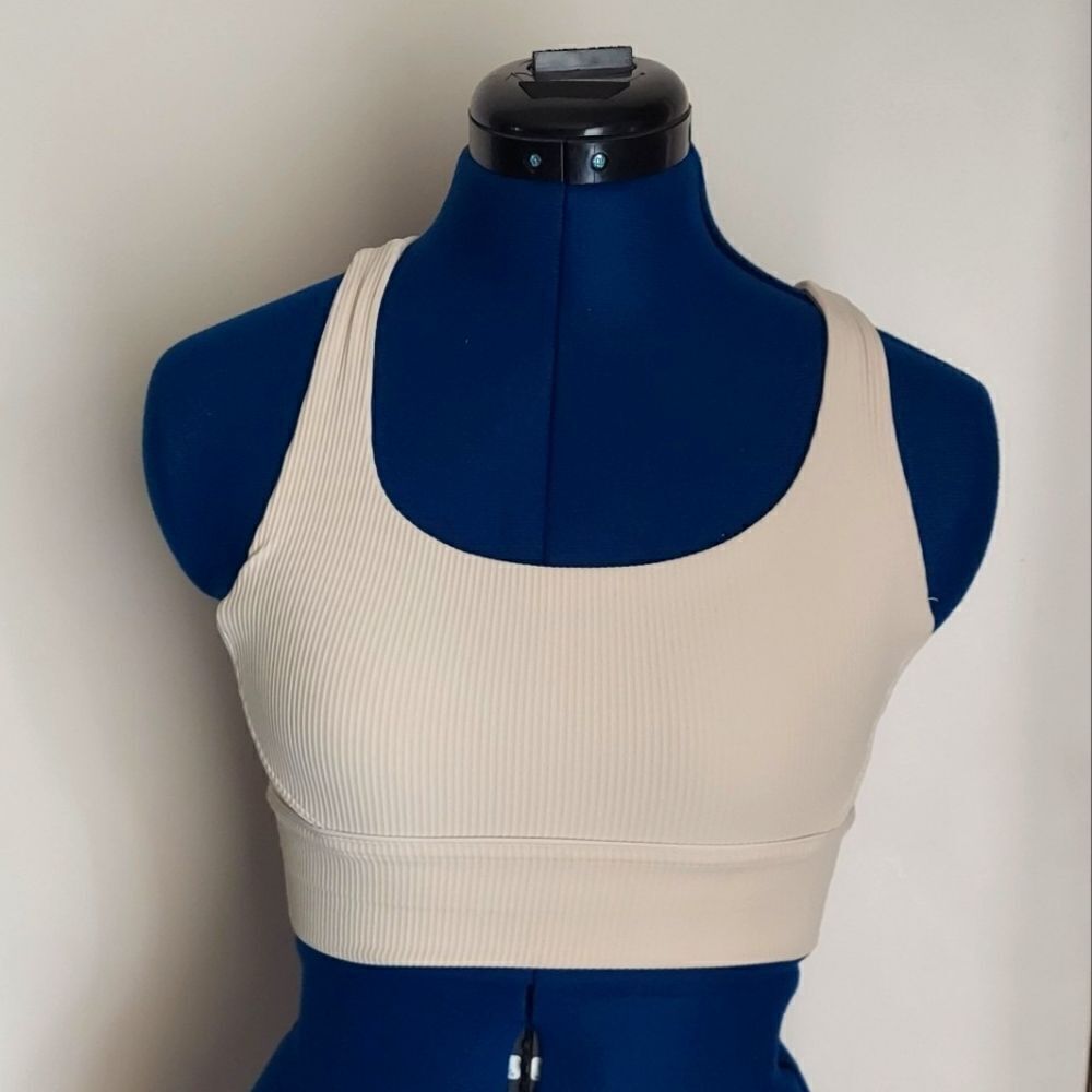 Lululemon Energy Bra Longline Ribbed Medium Support, B–D Cups Size 4